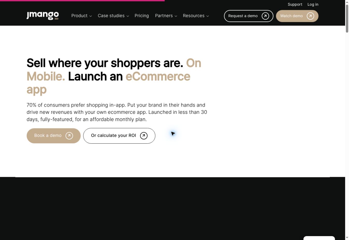 JMango360 ecommerce app product page